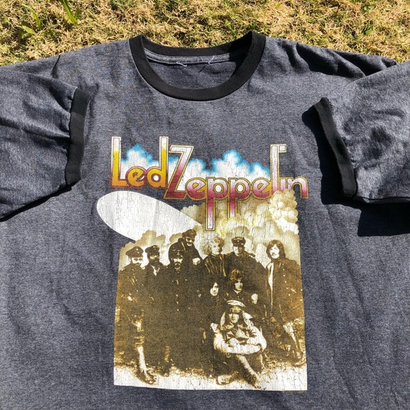 VINTAGE LED ZEPPELIN CUFF SLEEVE TEE - Picture 6 of 8